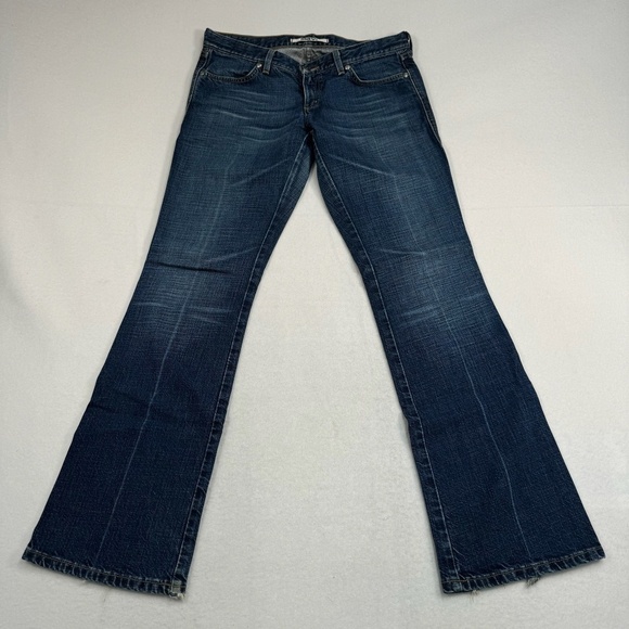 Mavi Bootleg Flare Jeans Womens Size 30* Dark Blue Low Rise - Picture 2 of 13